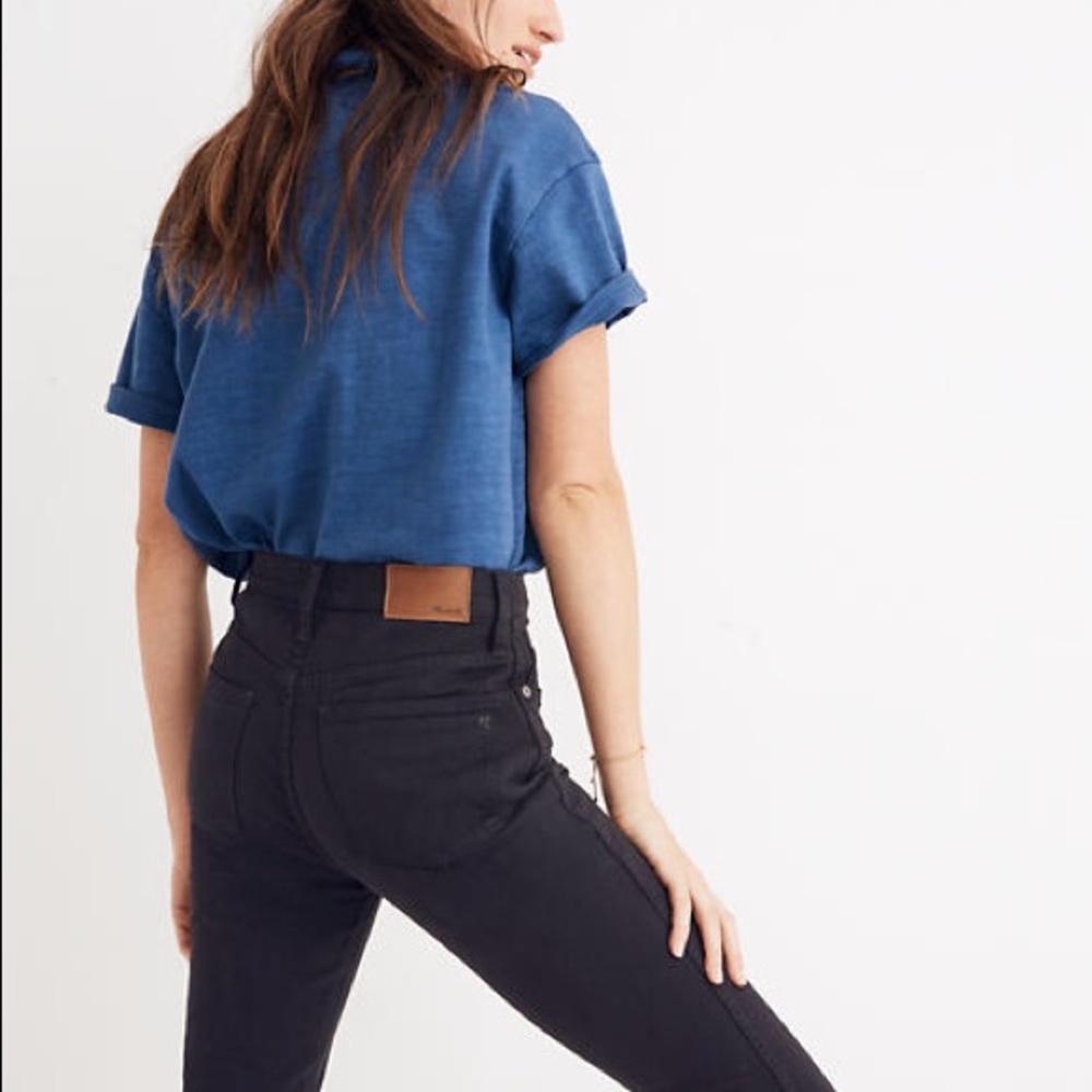 Madewell 10” High Rise Skinny Black Johnny Wash 26 - Picture 3 of 4